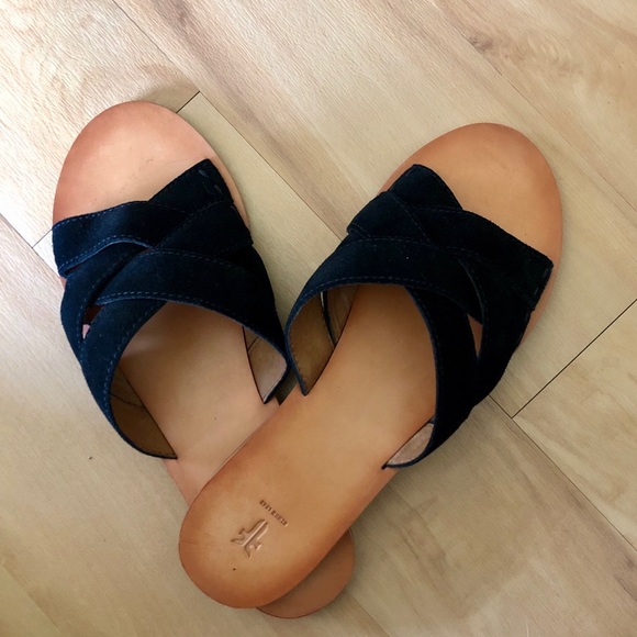 Frye's Best Black Suede Sandals - Picture 2 of 4